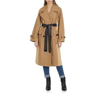 Avec Les Filles - Color-Blocked Cotton Trench Coat. Never been worn.Size M